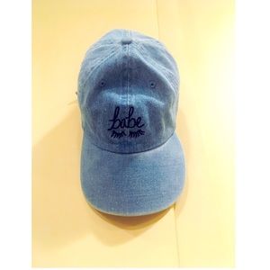 Denim “Babe” Eyelash baseball cap